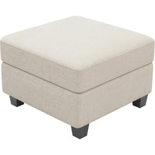 Load image into Gallery viewer, 25" Black Velvet Storage Ottoman