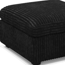 Load image into Gallery viewer, 30" Beige and Black Chenille Storage Ottoman