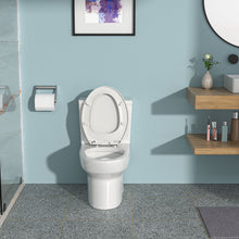 Load image into Gallery viewer, 1 Piece Toilet & Dual Flush, Soft Closing Seat - White