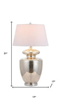 Load image into Gallery viewer, 31" Silver Novelty Table Lamp With Drum Shade