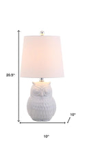 Load image into Gallery viewer, 21" Clear Novelty Desk Lamp With Drum Shade