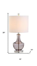 Load image into Gallery viewer, 20" Silver Table Lamp With Drum Shade