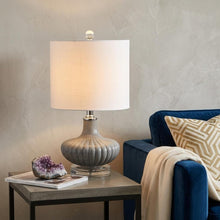 Load image into Gallery viewer, 18" Clear Novelty Table Lamp With Drum Shade