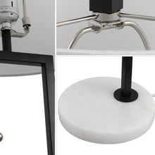 Load image into Gallery viewer, 25" White Novelty Table Lamp With Drum Shade