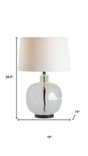 Load image into Gallery viewer, 27" Black Globe Table Lamp With Globe Shade