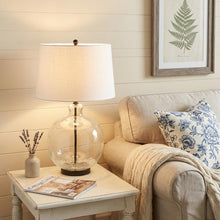 Load image into Gallery viewer, 27" Black Globe Table Lamp With Globe Shade