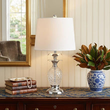 Load image into Gallery viewer, 24" Silver Novelty Table Lamp With Drum Shade