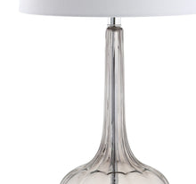 Load image into Gallery viewer, Set of Two 29" Clear Novelty Table Lamps With Drum Shades