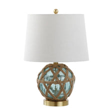 Load image into Gallery viewer, 22" Gold Novelty Table Lamp With Drum Shade