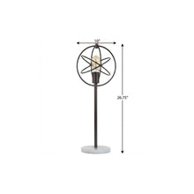 Load image into Gallery viewer, 27" White Novelty Table Lamp With Globe Shade