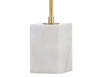 Load image into Gallery viewer, 26" White Arched Lamp With Novelty Shade