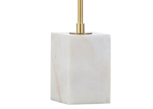 Load image into Gallery viewer, 26" White Arched Lamp With Novelty Shade