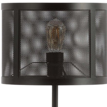 Load image into Gallery viewer, 25" Black Table Lamp With Globe Shade