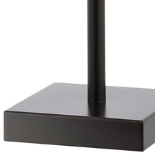Load image into Gallery viewer, Set of Two 26" Antiqued Bronze Swing Arm Table Lamps With Square Shades