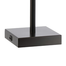 Load image into Gallery viewer, Set of Two 26" Antiqued Bronze Swing Arm Table Lamps With Square Shades