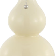Load image into Gallery viewer, Set of Two 22" Silver Gourd Table Lamps With Drum Shades