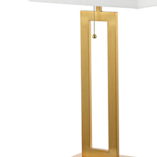 Load image into Gallery viewer, Set of Two 29" Gold Table Lamps With Shades