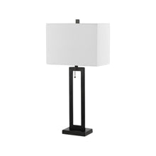 Load image into Gallery viewer, Set of Two 29" Black Table Lamps With Shades