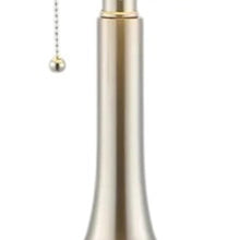 Load image into Gallery viewer, Set of Two 24" Nickel Gourd Table Lamps With Drum Shades