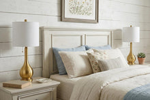 Load image into Gallery viewer, Set of Two 24" Gold Gourd Table Lamps With Drum Shades