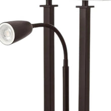 Load image into Gallery viewer, 24" Antiqued Bronze Swing Arm Novelty Table Lamp With Shade