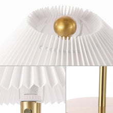 Load image into Gallery viewer, 21" Gold Table Lamp With Empire Shade