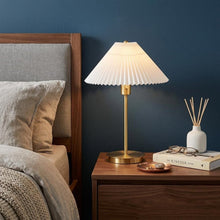 Load image into Gallery viewer, 21" Gold Table Lamp With Empire Shade