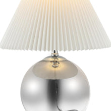 Load image into Gallery viewer, 23" Silver Globe Lamp Base With Empire Shade