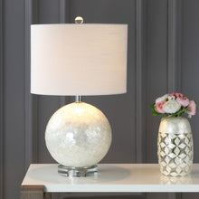 Load image into Gallery viewer, 24" Clear Globe Lamp Base With Drum Shade