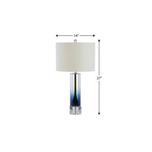 Load image into Gallery viewer, 27" Clear Novelty Table Lamp With Drum Shade
