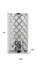 Load image into Gallery viewer, 10" Silver Column Lamp