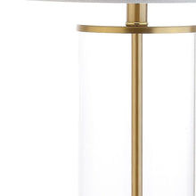 Load image into Gallery viewer, 29" Gold Table Lamp With Drum Shade