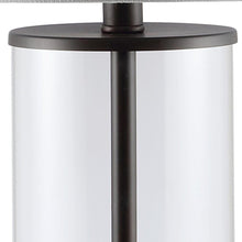 Load image into Gallery viewer, 29" Antiqued Bronze Table Lamp With Drum Shade