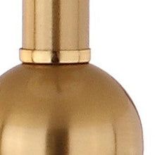 Load image into Gallery viewer, Set of Two 35" Clear And Brass Table Lamps With Drum Shades