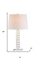 Load image into Gallery viewer, 26" Clear Novelty Table Lamp With Drum Shade
