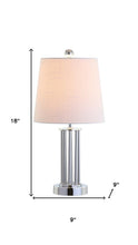 Load image into Gallery viewer, 18" Silver Novelty Column Lamp With Empire Shade