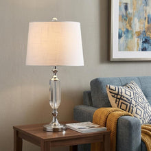 Load image into Gallery viewer, 27" Silver Novelty Table Lamp With Empire Shade