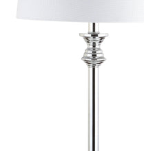 Load image into Gallery viewer, Set of Two 33" Silver Table Lamps With Drum Shades