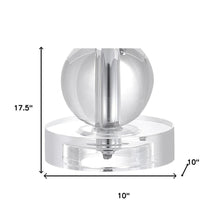 Load image into Gallery viewer, 18" Clear Novelty Table Lamp With Drum Shade
