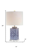 Load image into Gallery viewer, 23" Clear Novelty Table Lamp With Drum Shade