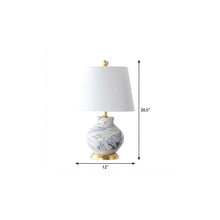 Load image into Gallery viewer, 21" Gold Novelty Table Lamp With Empire Shade