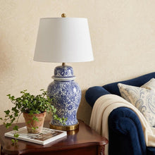 Load image into Gallery viewer, 30" Gold Novelty Table Lamp With Drum Shade