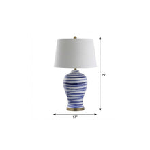 Load image into Gallery viewer, 29" Gold Novelty Table Lamp With Drum Shade