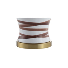 Load image into Gallery viewer, 29" Gold Novelty Table Lamp With Drum Shade