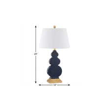 Load image into Gallery viewer, 29" Gold Novelty Table Lamp With Drum Shade