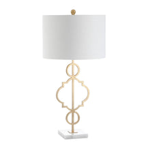 Load image into Gallery viewer, 31" White Novelty Table Lamp With Drum Shade