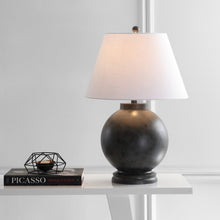 Load image into Gallery viewer, 26" Dark Gray Novelty Table Lamp With Drum Shade
