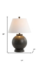 Load image into Gallery viewer, 26" Dark Gray Novelty Table Lamp With Drum Shade