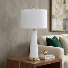 Load image into Gallery viewer, 29" Gold Novelty Table Lamp With Globe Shade