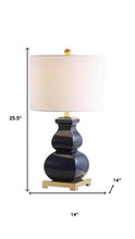 Load image into Gallery viewer, 26" Gold Novelty Table Lamp With Globe Shade